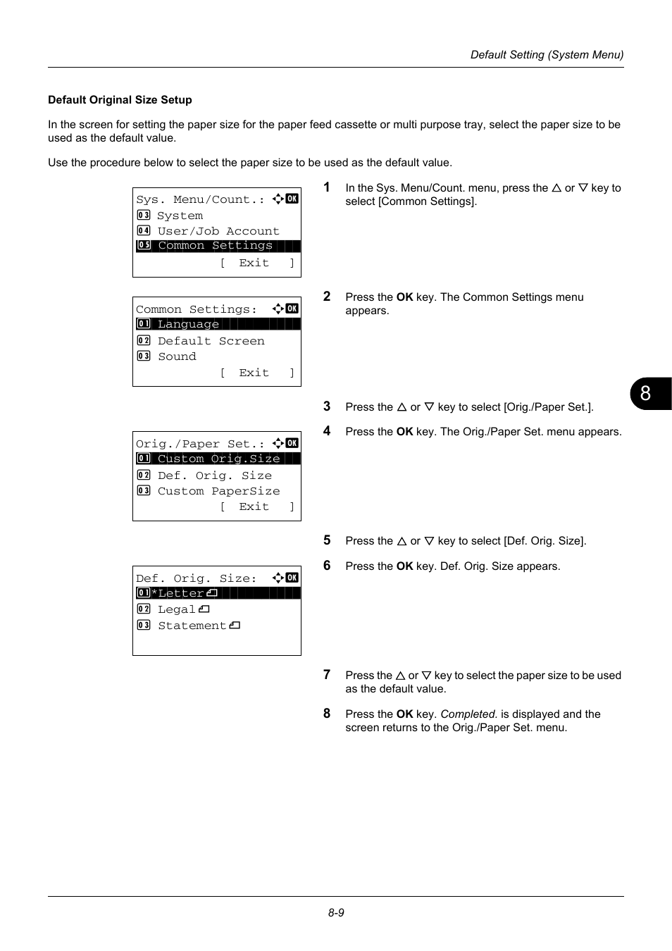 TA Triumph-Adler DC 6140L User Manual | Page 205 / 446