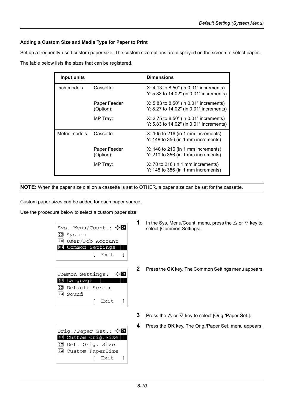 TA Triumph-Adler DC 6140L User Manual | Page 206 / 446