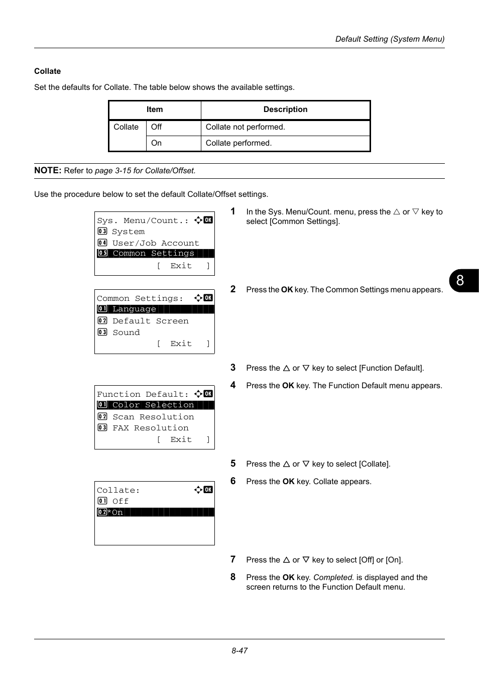TA Triumph-Adler DC 6140L User Manual | Page 243 / 446