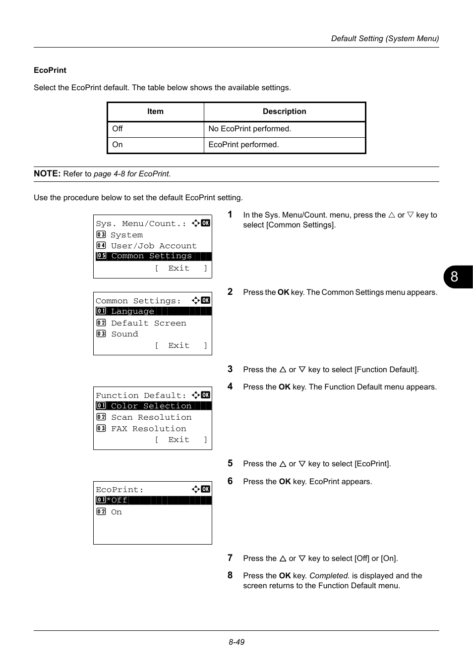 TA Triumph-Adler DC 6140L User Manual | Page 245 / 446
