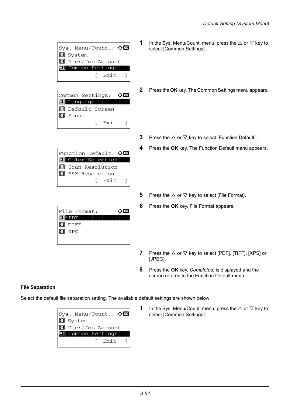 TA Triumph-Adler DC 6140L User Manual | Page 250 / 446