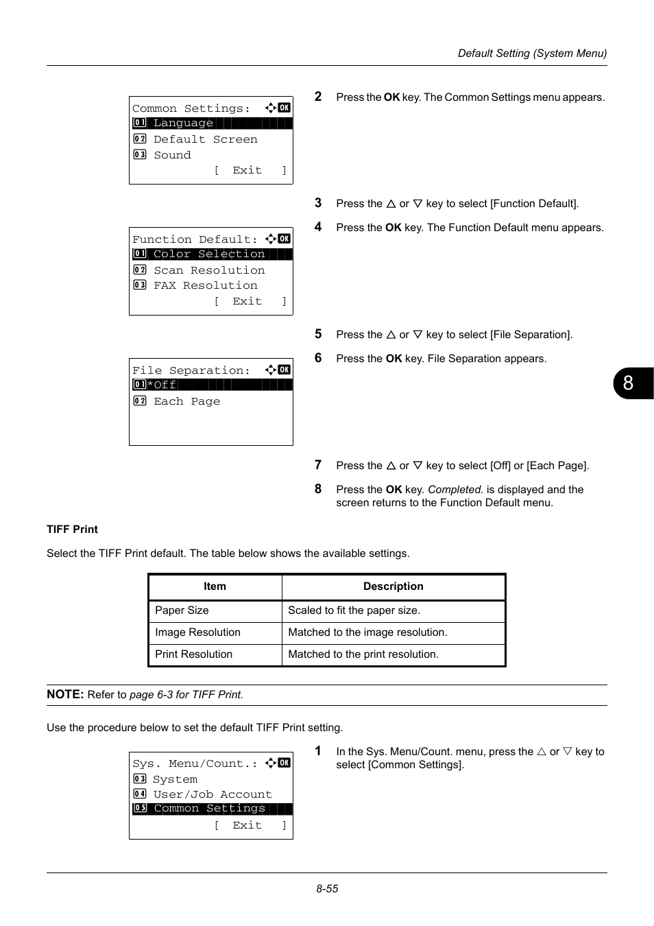 TA Triumph-Adler DC 6140L User Manual | Page 251 / 446