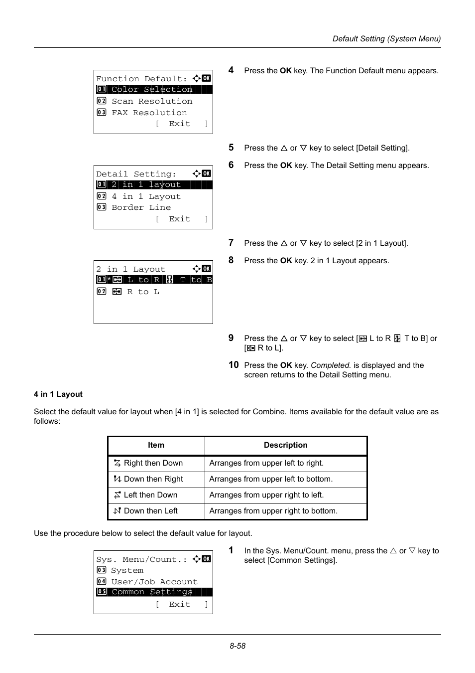 TA Triumph-Adler DC 6140L User Manual | Page 254 / 446