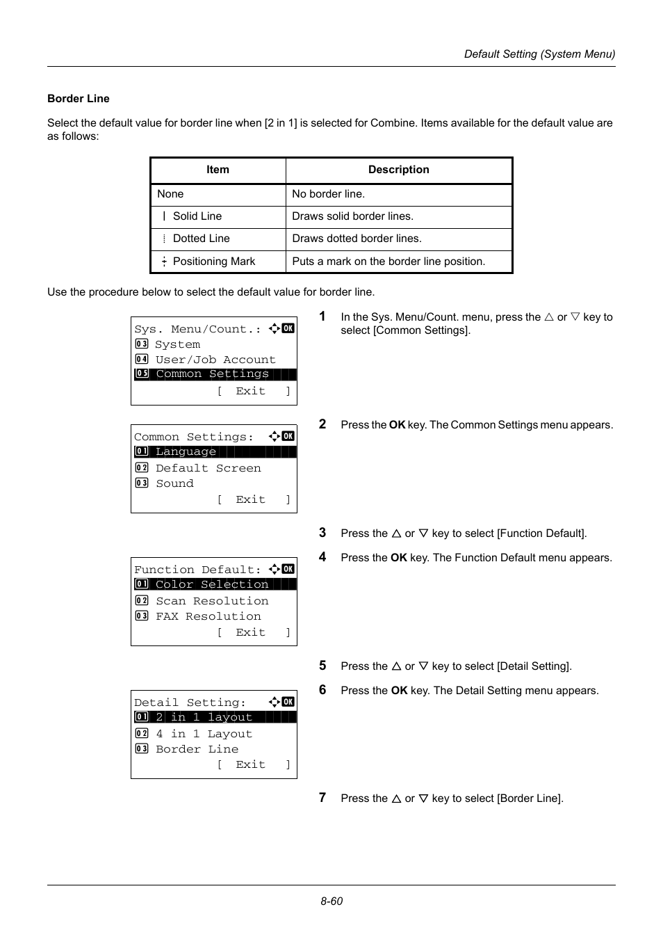 TA Triumph-Adler DC 6140L User Manual | Page 256 / 446