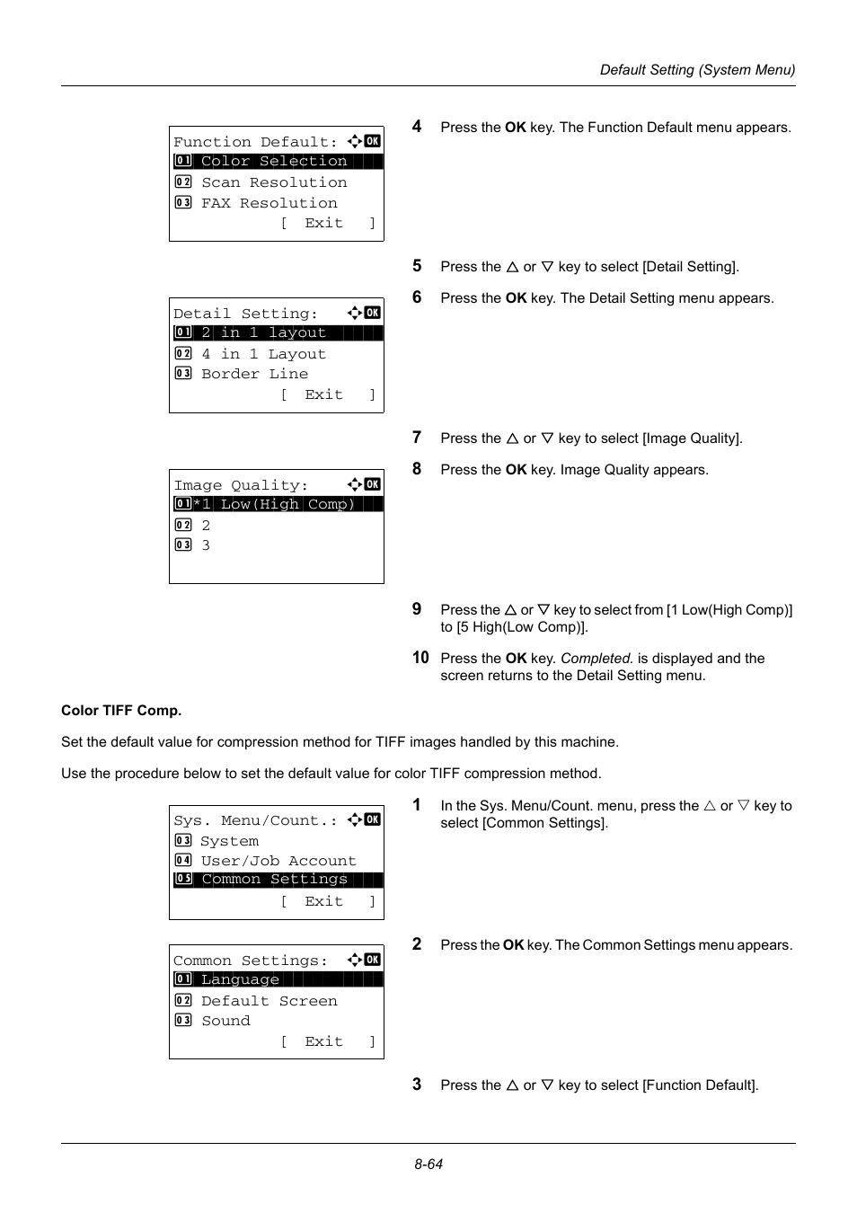 TA Triumph-Adler DC 6140L User Manual | Page 260 / 446