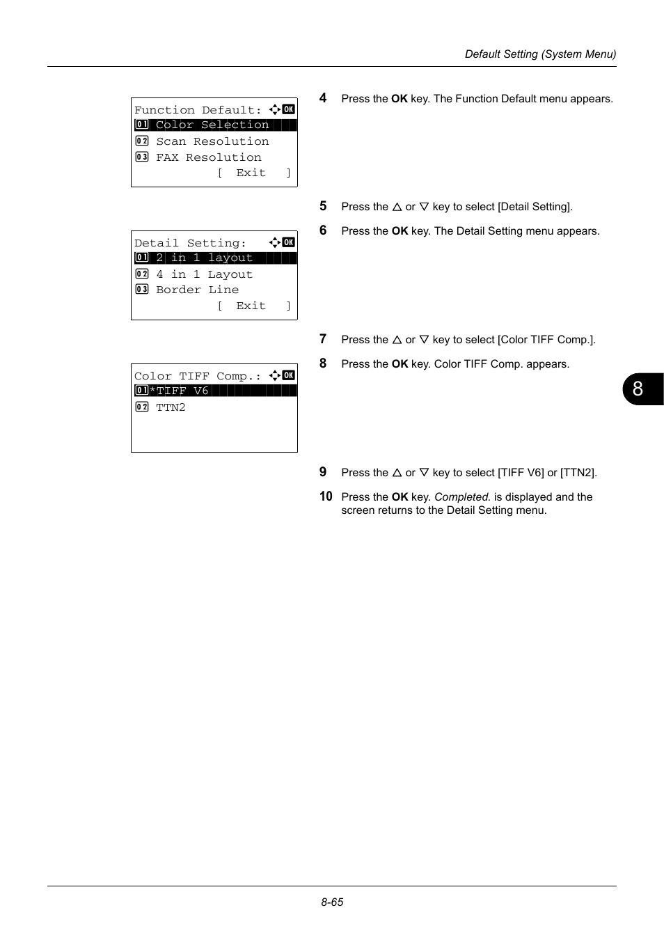 TA Triumph-Adler DC 6140L User Manual | Page 261 / 446