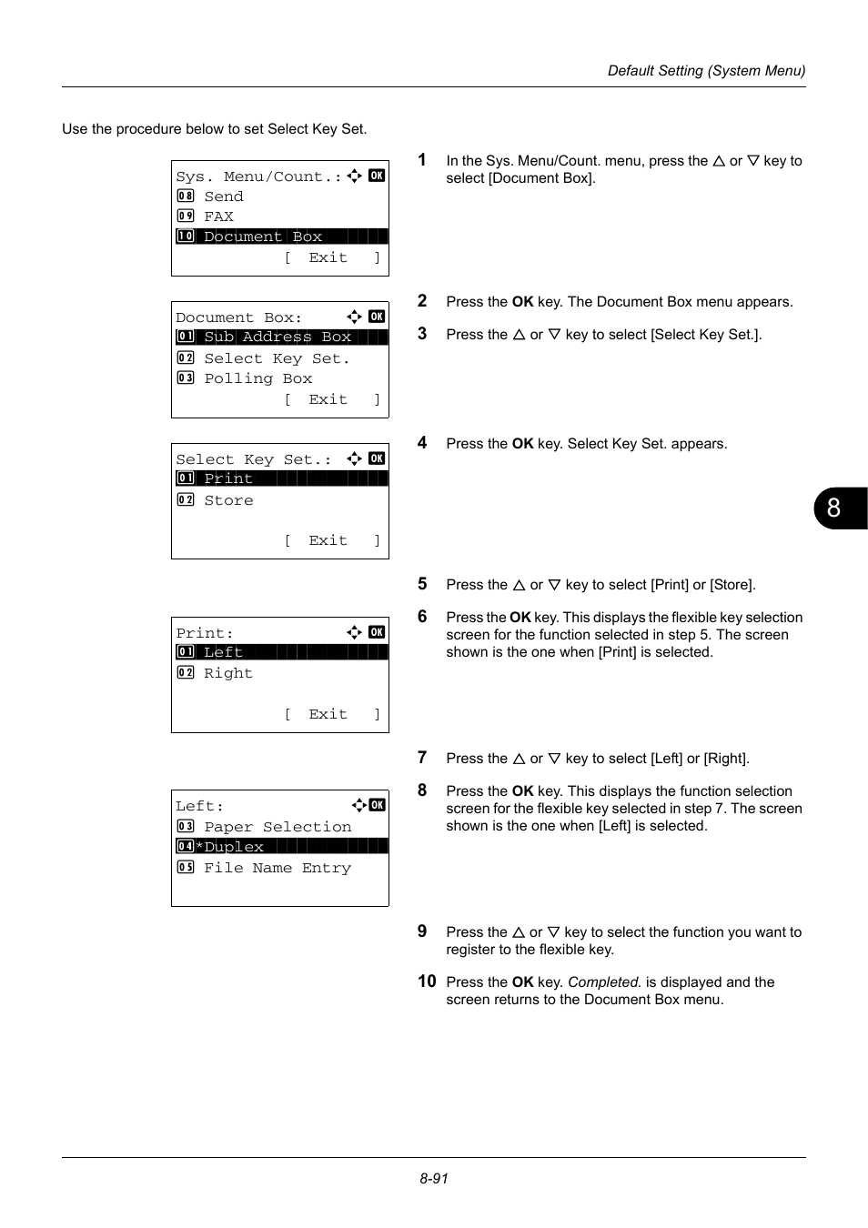 TA Triumph-Adler DC 6140L User Manual | Page 287 / 446