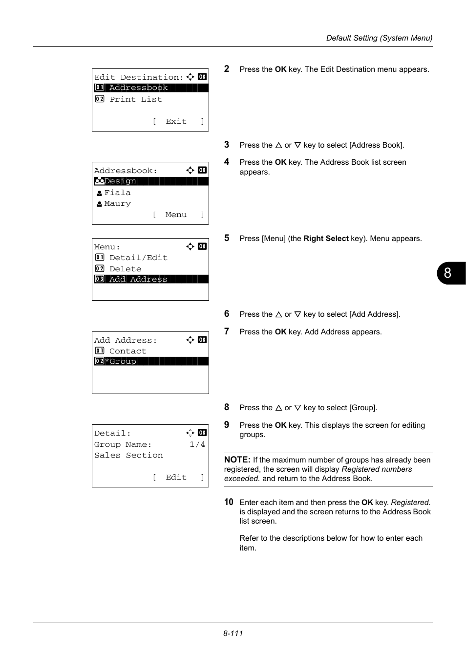 TA Triumph-Adler DC 6140L User Manual | Page 307 / 446