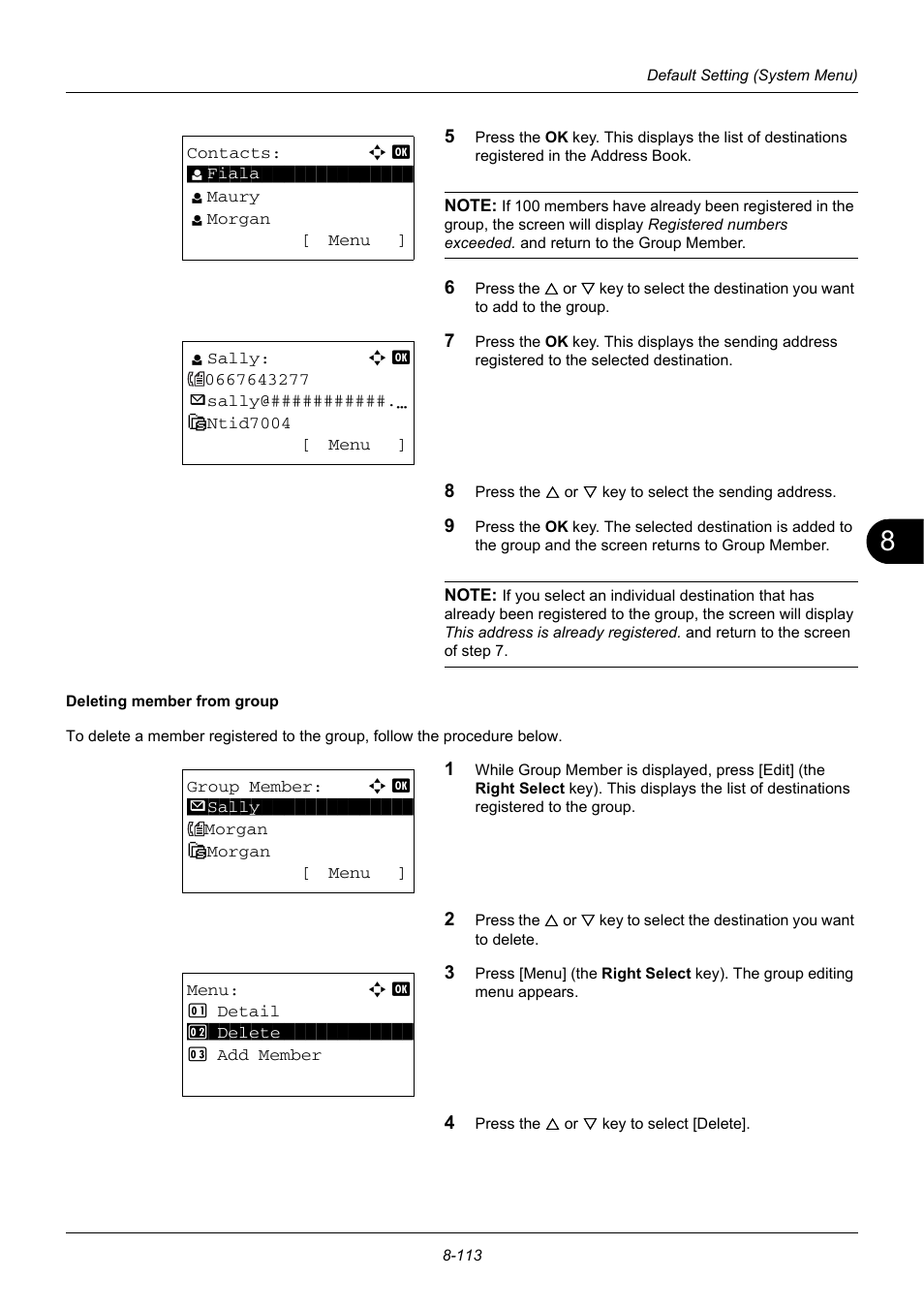 TA Triumph-Adler DC 6140L User Manual | Page 309 / 446
