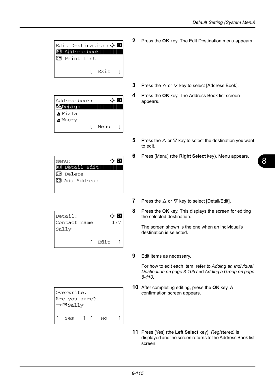 TA Triumph-Adler DC 6140L User Manual | Page 311 / 446