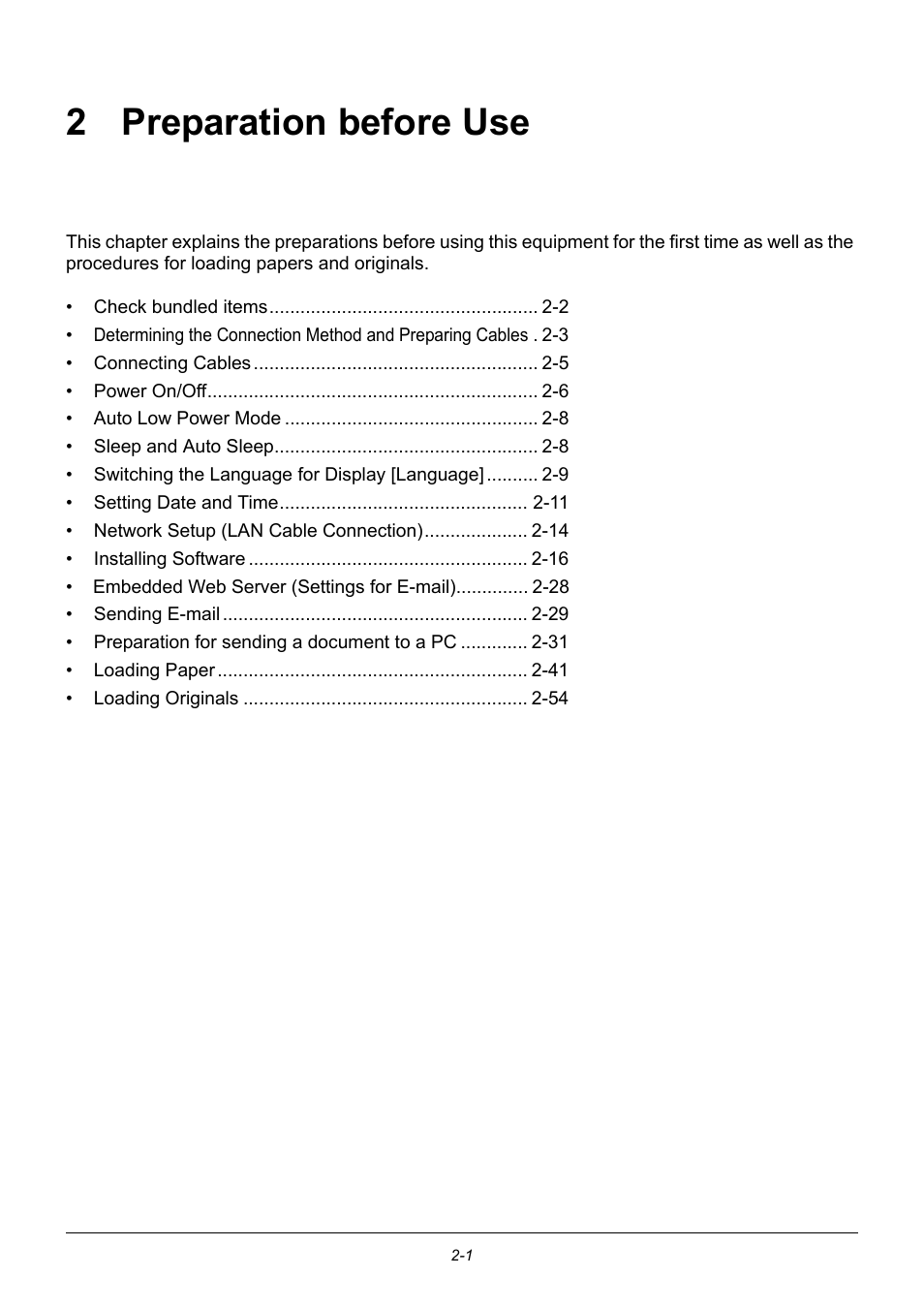 2 preparation before use, Preparation before use, 2 - preparation before use | TA Triumph-Adler DC 6140L User Manual | Page 35 / 446