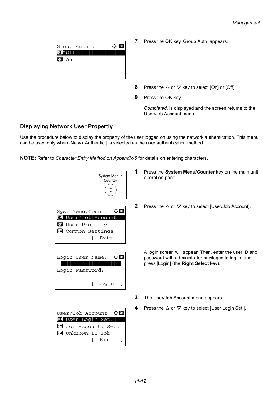 Displaying network user propertiy | TA Triumph-Adler DC 6140L User Manual | Page 386 / 446