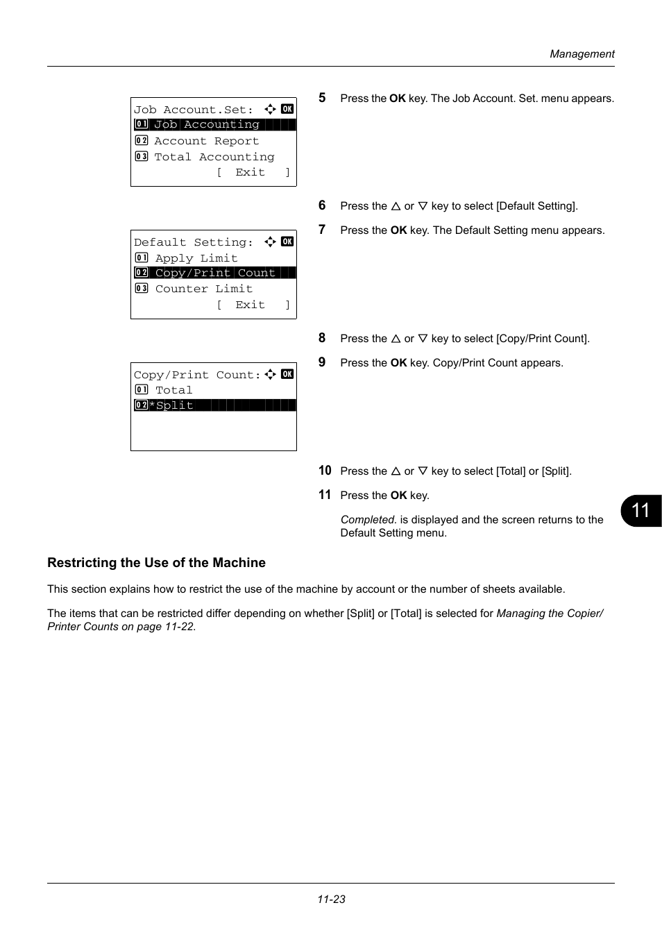 Restricting the use of the machine | TA Triumph-Adler DC 6140L User Manual | Page 397 / 446