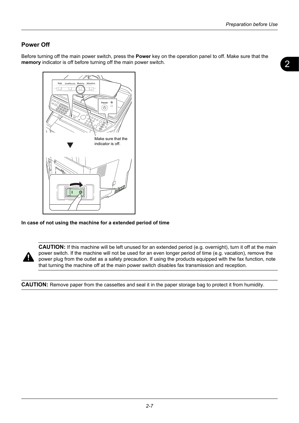 Power off | TA Triumph-Adler DC 6140L User Manual | Page 41 / 446