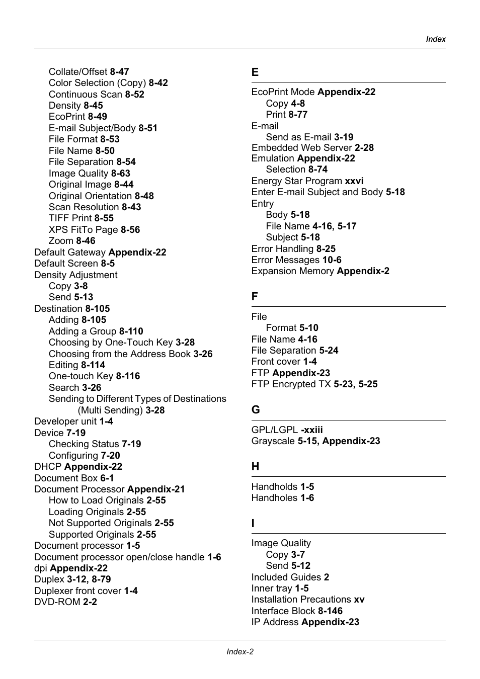 TA Triumph-Adler DC 6140L User Manual | Page 440 / 446