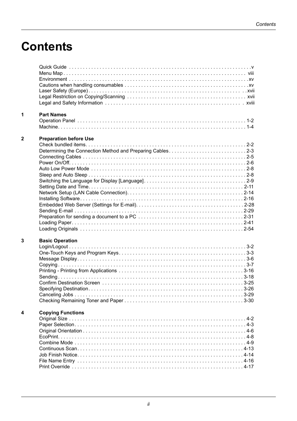 TA Triumph-Adler DC 6140L User Manual | Page 5 / 446