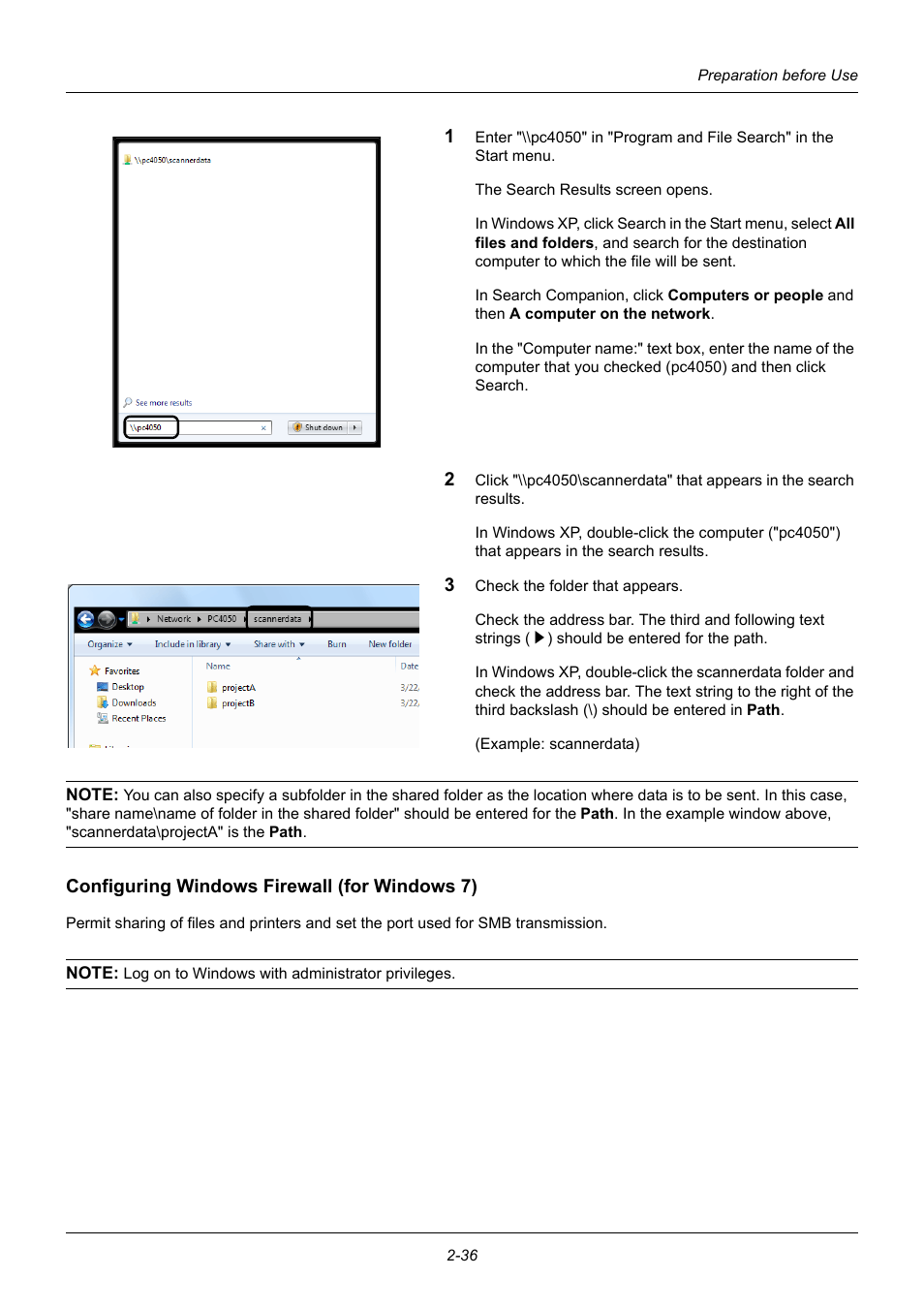 Configuring windows firewall (for windows 7) | TA Triumph-Adler DC 6140L User Manual | Page 70 / 446