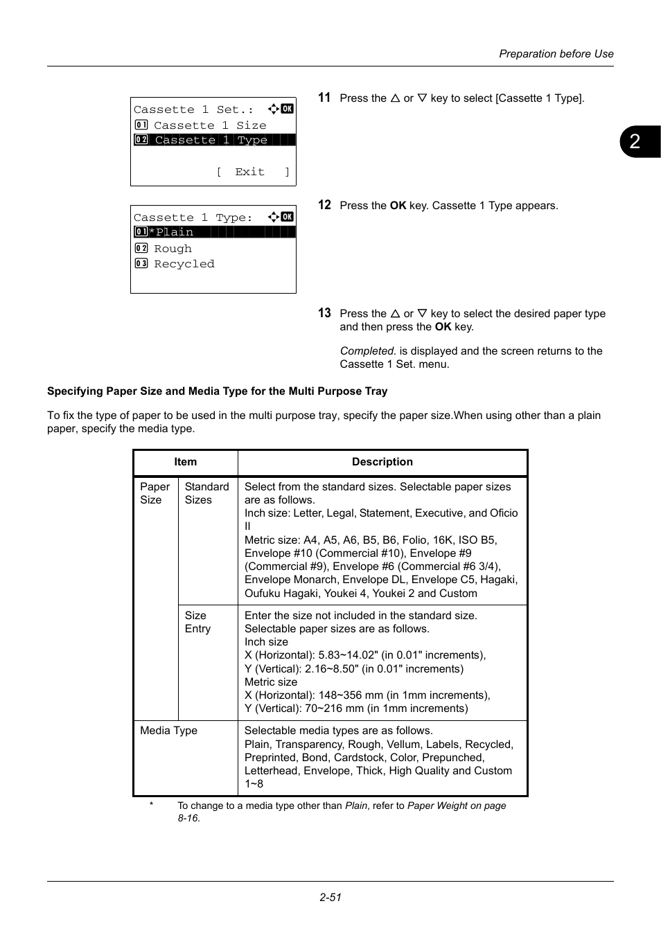 G to specifying paper size and media | TA Triumph-Adler DC 6140L User Manual | Page 85 / 446