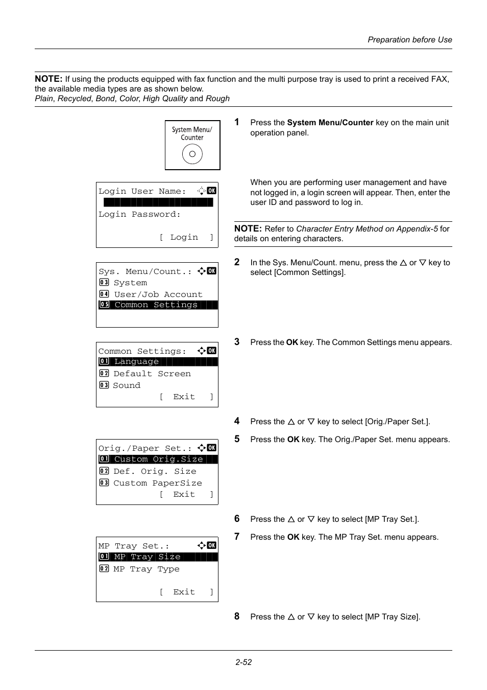 TA Triumph-Adler DC 6140L User Manual | Page 86 / 446