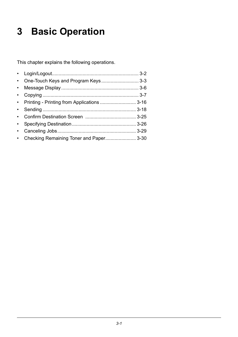 3 basic operation, Basic operation, 3 - basic operation | TA Triumph-Adler DC 6140L User Manual | Page 91 / 446