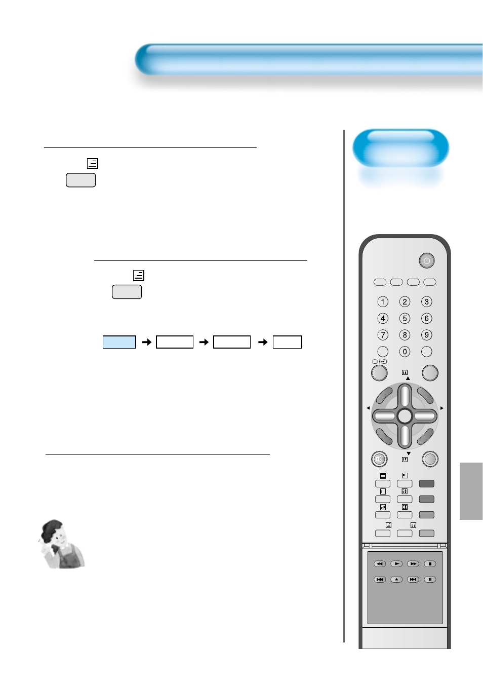 Menu on the screen will disappear, Selecting picture mode | Daewoo DT-4280 NH User Manual | Page 42 / 72