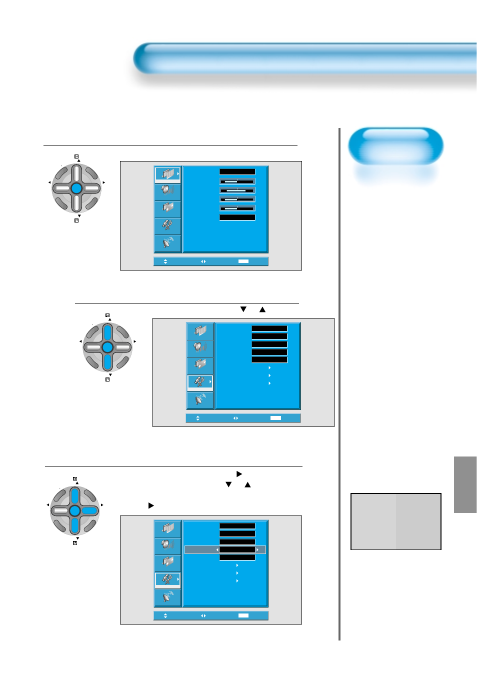 Mgdi (meta genuine digital image), Press the menu button, Select features | Mgdi demo setting, Mgdi demo, The menu screen will be displayed as below, Select [features] by the, Button, Mgdi demo mode mgdi mgdi on off | Daewoo DT-4280 NH User Manual | Page 60 / 72