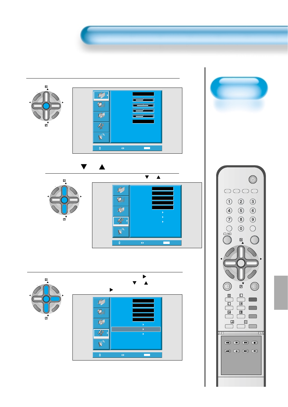 Image sticking minimisation(ism), Press the menu button, Select ism | Press the, Button, The menu screen will be displayed as below, Select [features] by the | Daewoo DT-4280 NH User Manual | Page 64 / 72