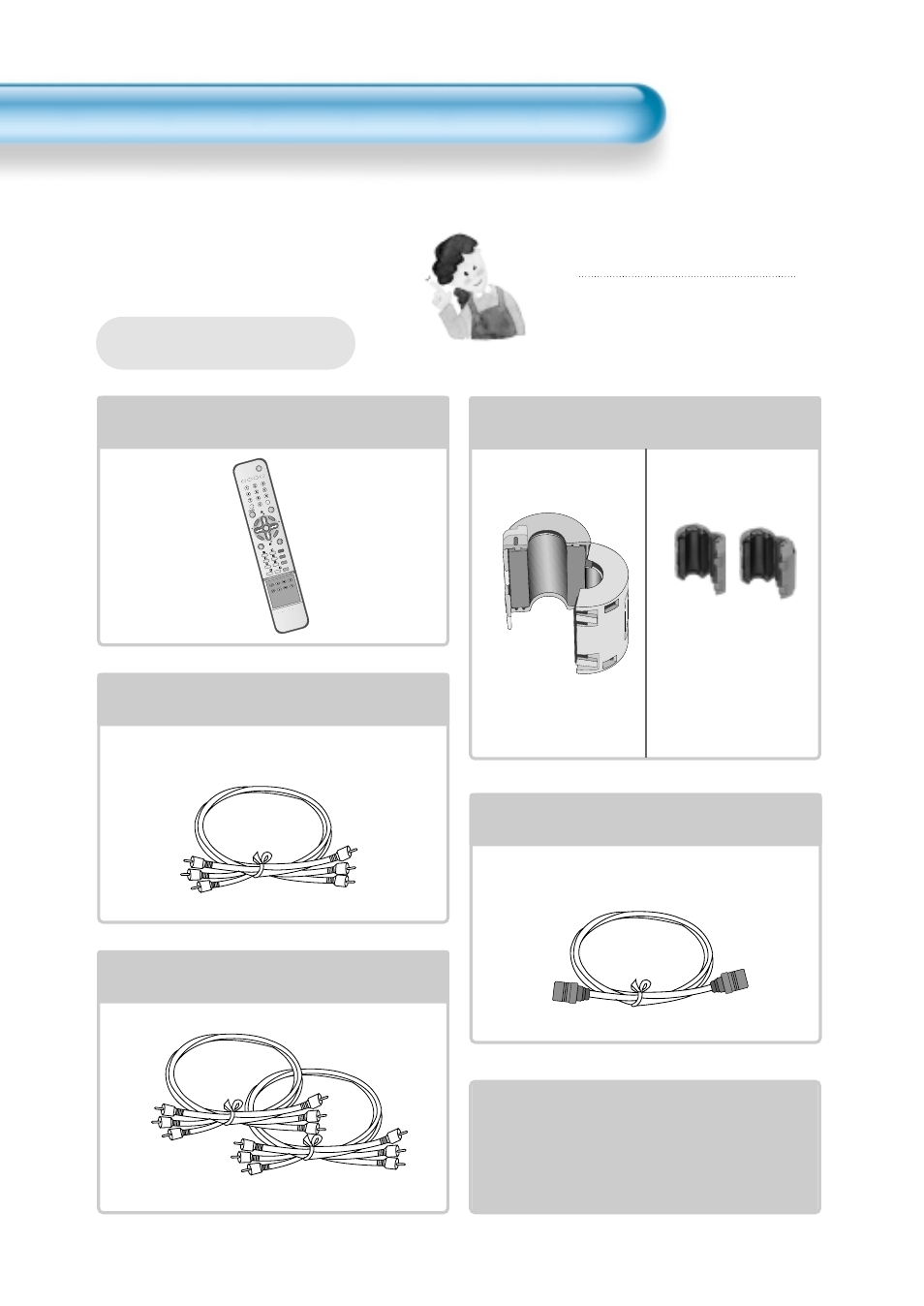 Checking accessories, Ac cable 1 unit, Supplied accessories | Ferrite core 3units | Daewoo DT-4280 NH User Manual | Page 7 / 72