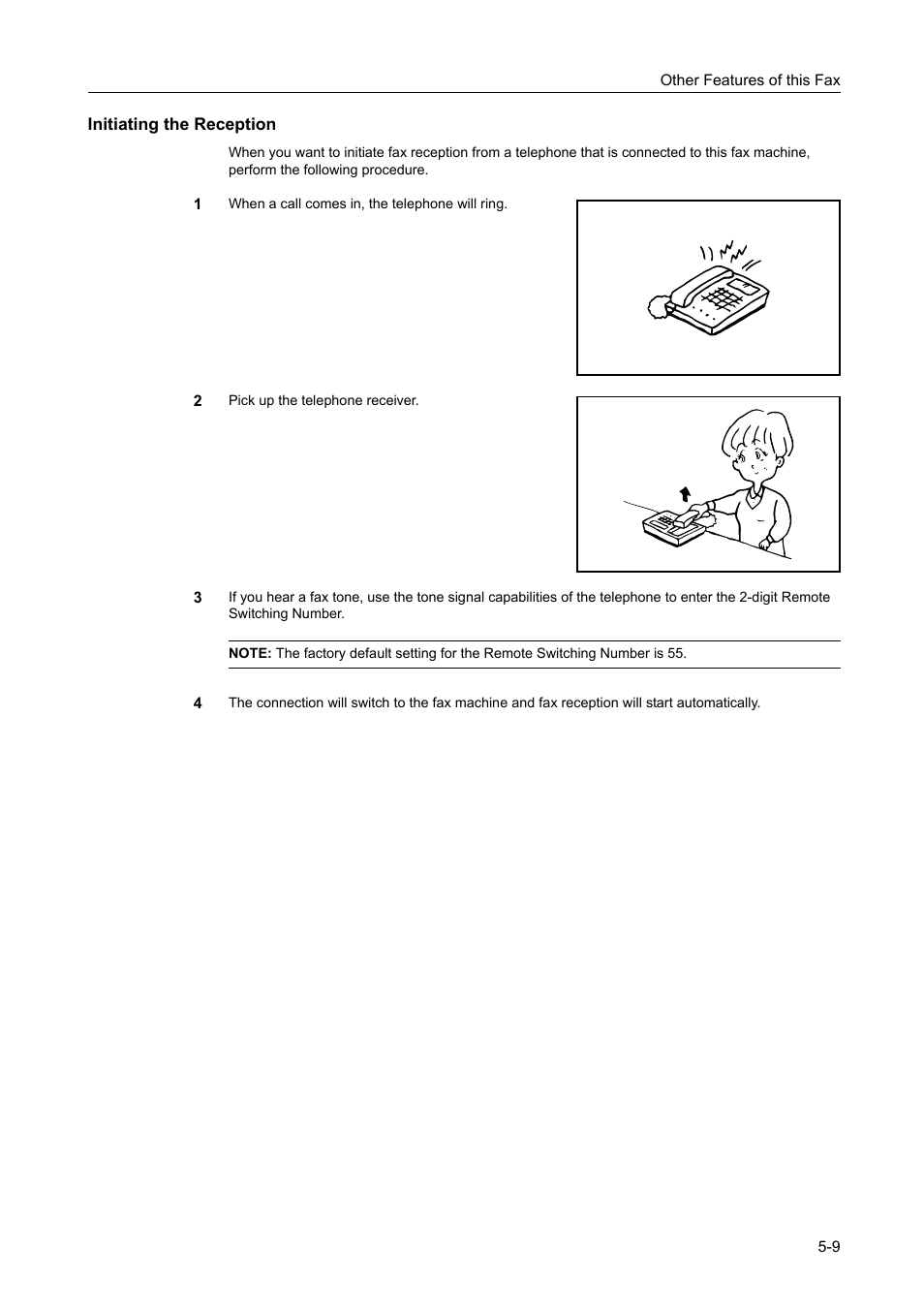 Initiating the reception, Initiating the reception -9 | TA Triumph-Adler DCC 2520 User Manual | Page 111 / 242