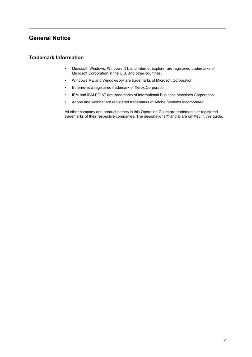 General notice, Trademark information | TA Triumph-Adler DCC 2520 User Manual | Page 7 / 242