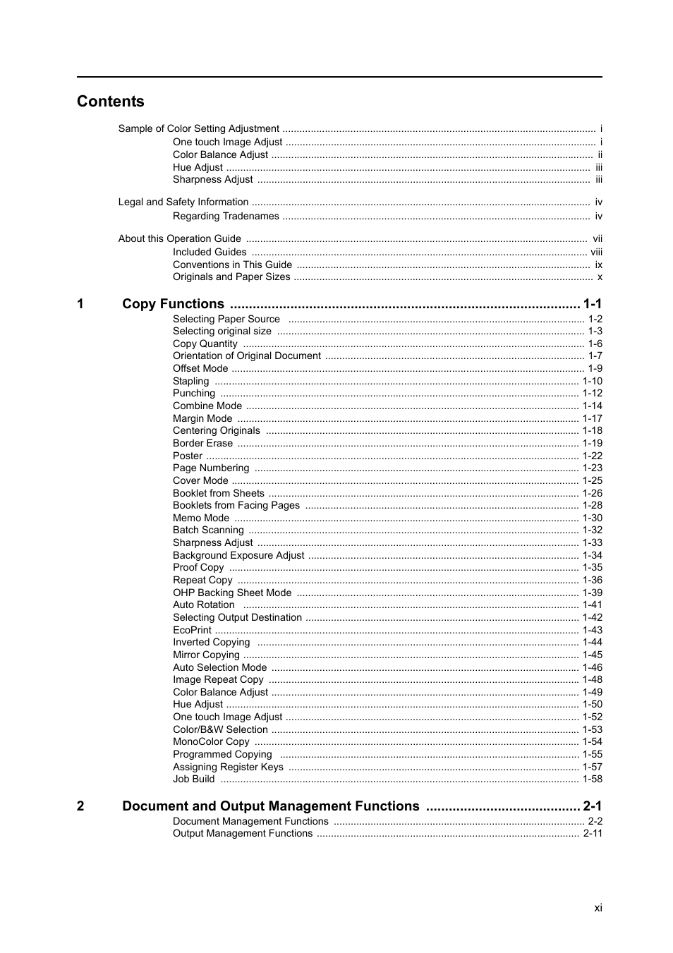 TA Triumph-Adler DCC 2520 User Manual | Page 13 / 378
