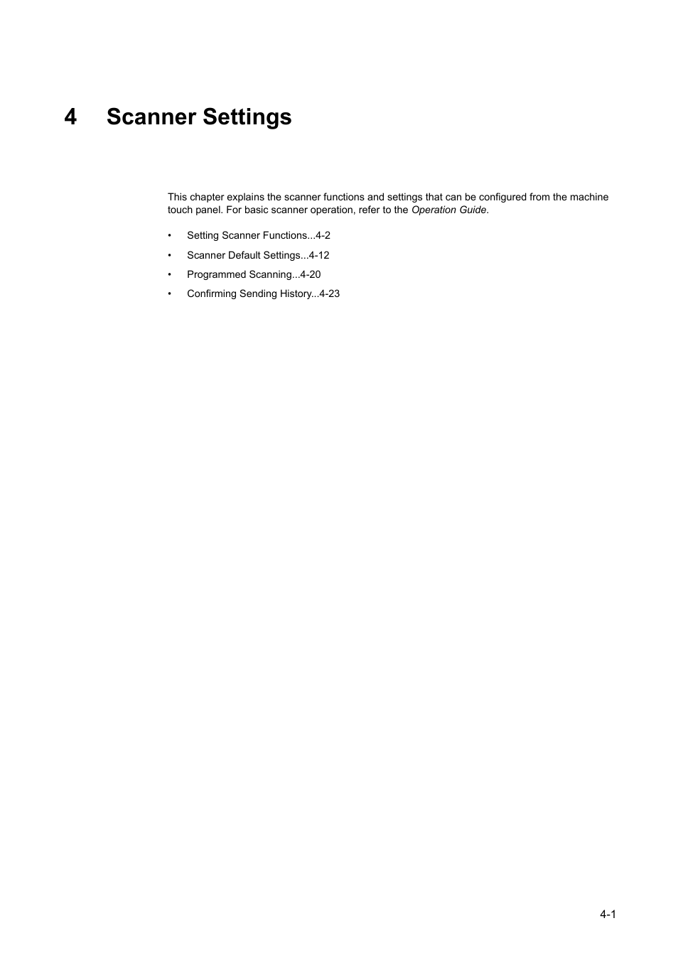 4 scanner settings, Scanner, Settings | 4scanner settings | TA Triumph-Adler DCC 2520 User Manual | Page 143 / 378