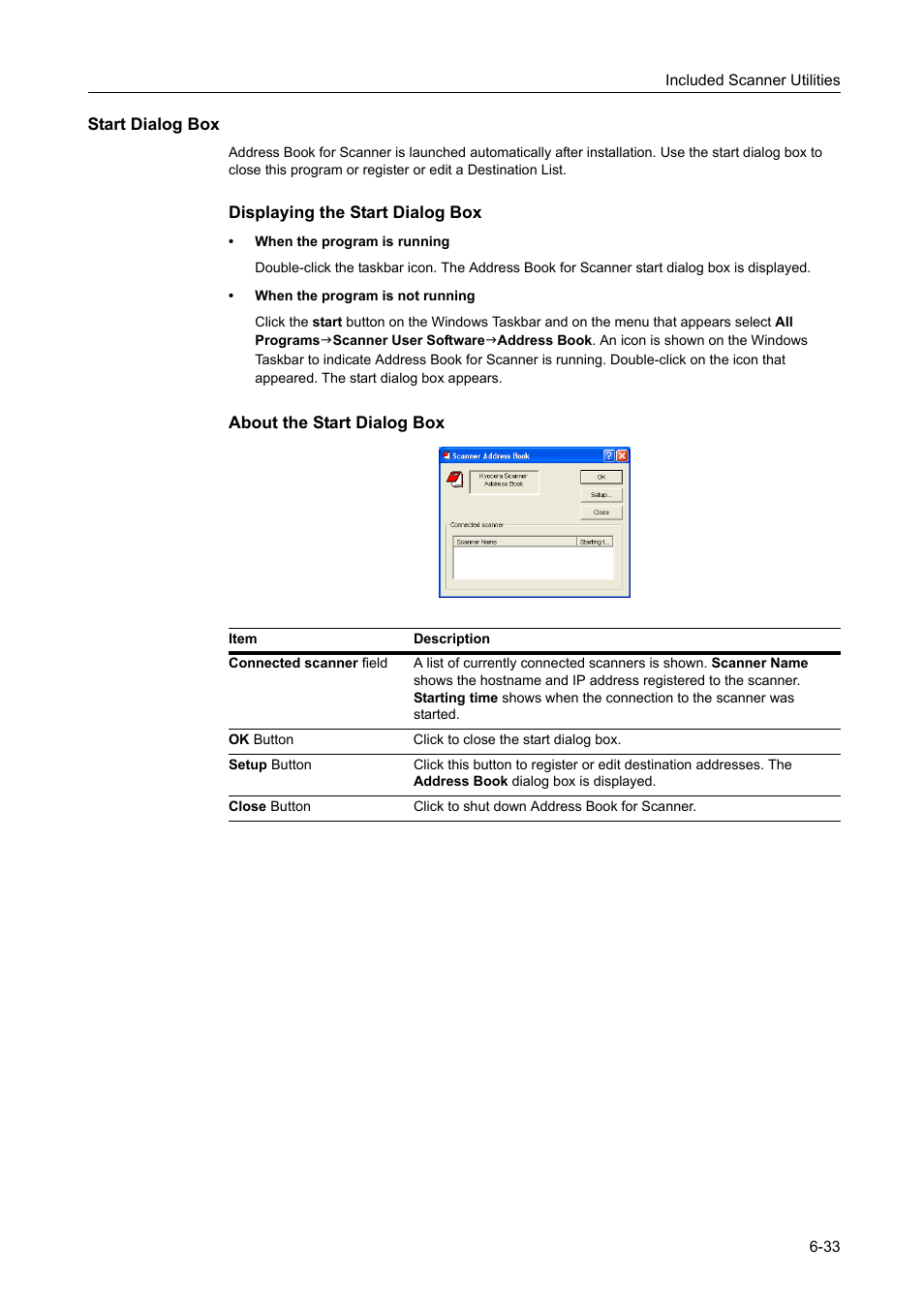 Start dialog box | TA Triumph-Adler DCC 2520 User Manual | Page 225 / 378