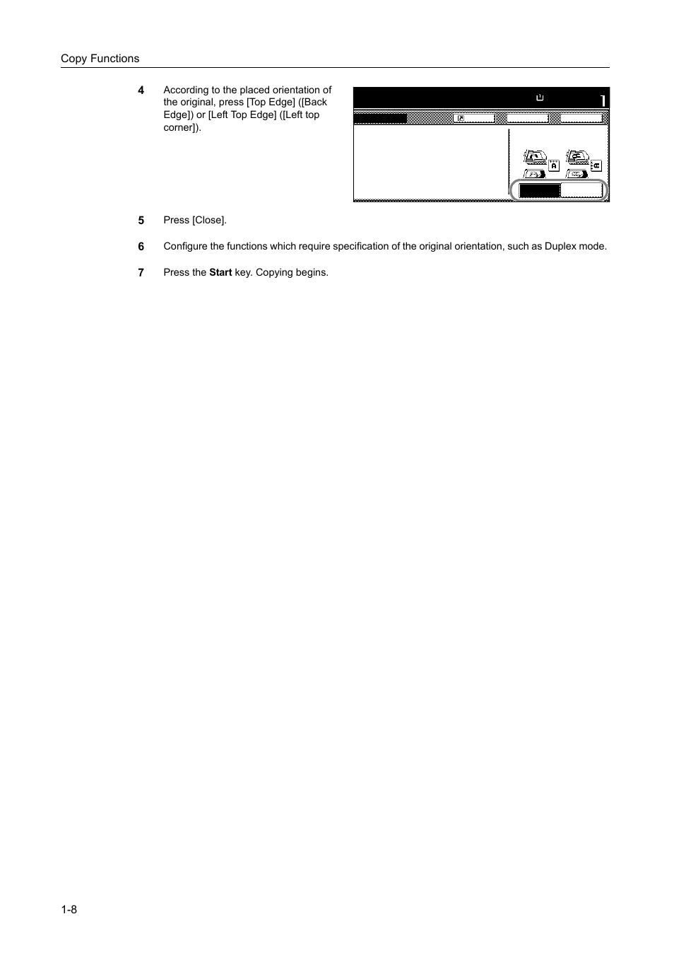 Copy functions 1-8 4 | TA Triumph-Adler DCC 2520 User Manual | Page 24 / 378