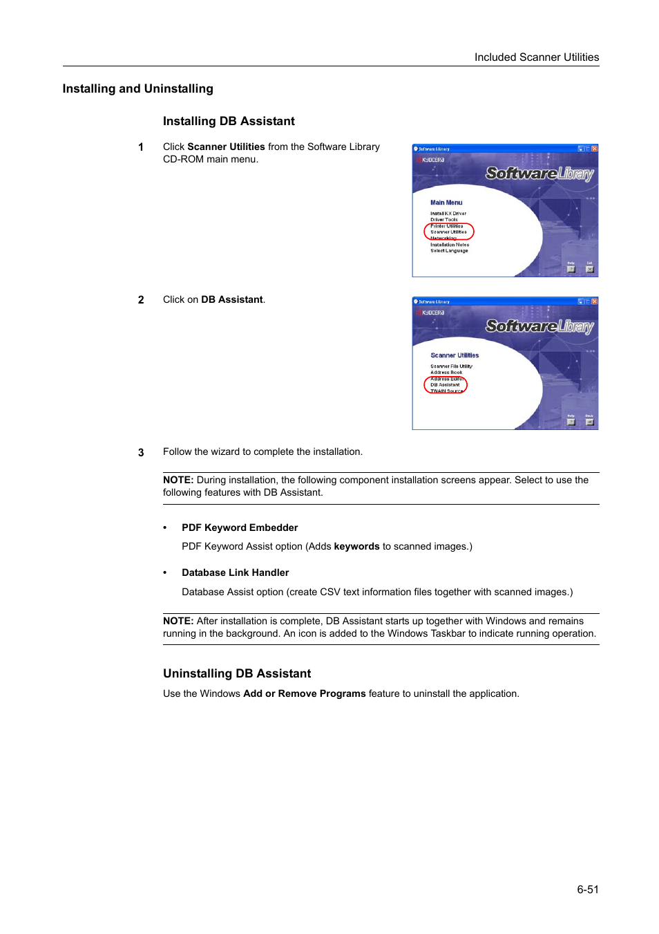 Installing and uninstalling | TA Triumph-Adler DCC 2520 User Manual | Page 243 / 378