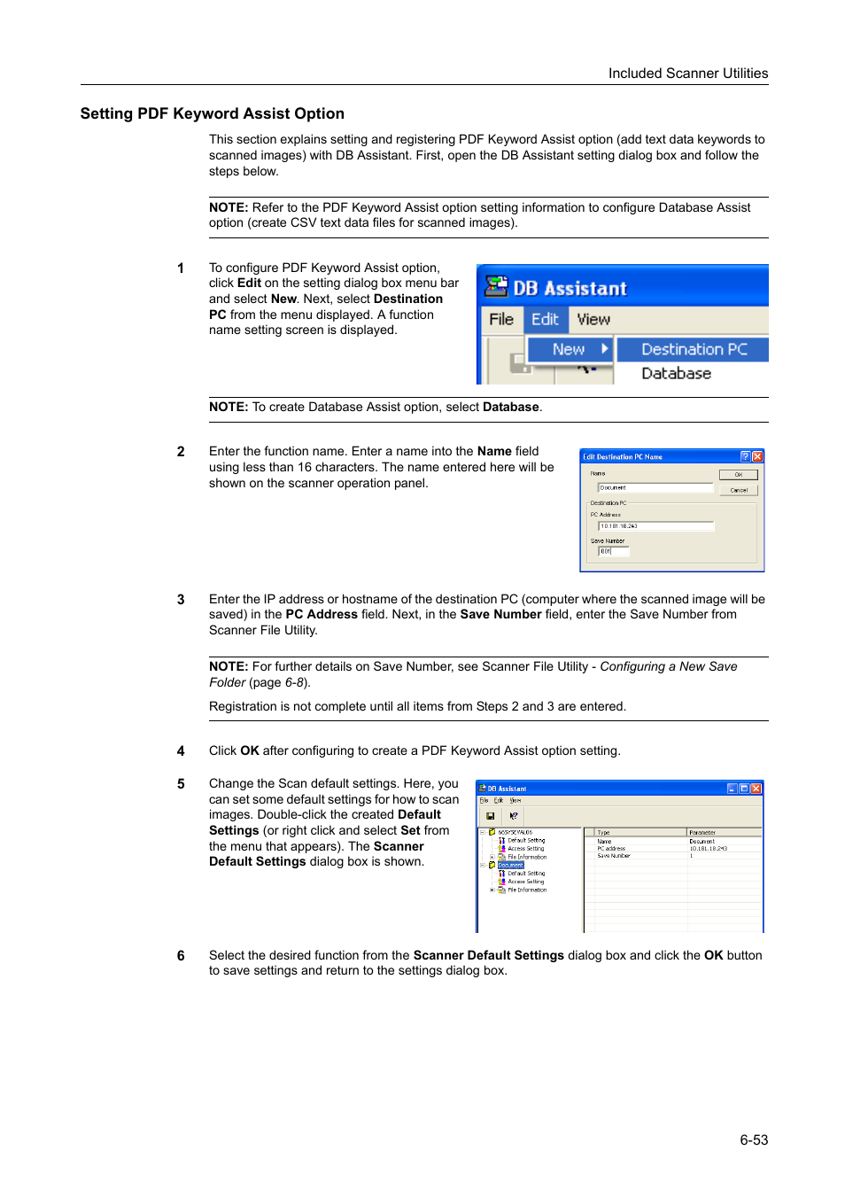 Setting pdf keyword assist option | TA Triumph-Adler DCC 2520 User Manual | Page 245 / 378