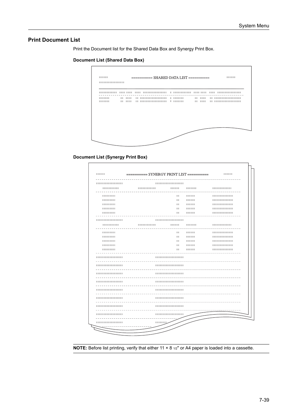 Print document list, Print document list -39 | TA Triumph-Adler DCC 2520 User Manual | Page 287 / 378