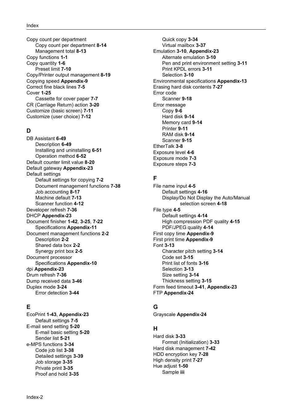 TA Triumph-Adler DCC 2520 User Manual | Page 372 / 378