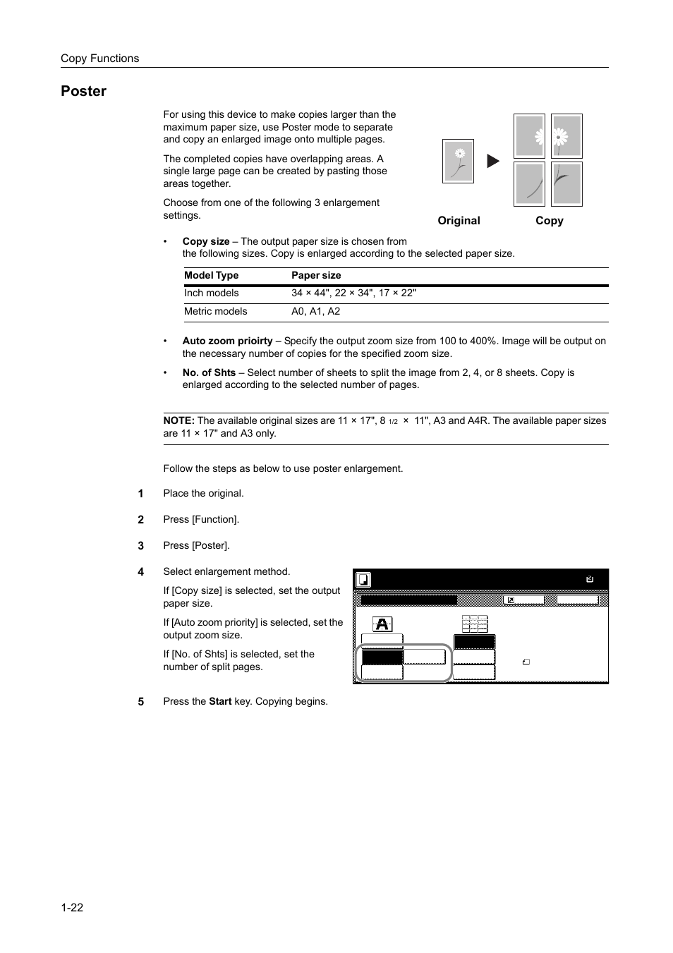 Poster, Poster -22 | TA Triumph-Adler DCC 2520 User Manual | Page 38 / 378