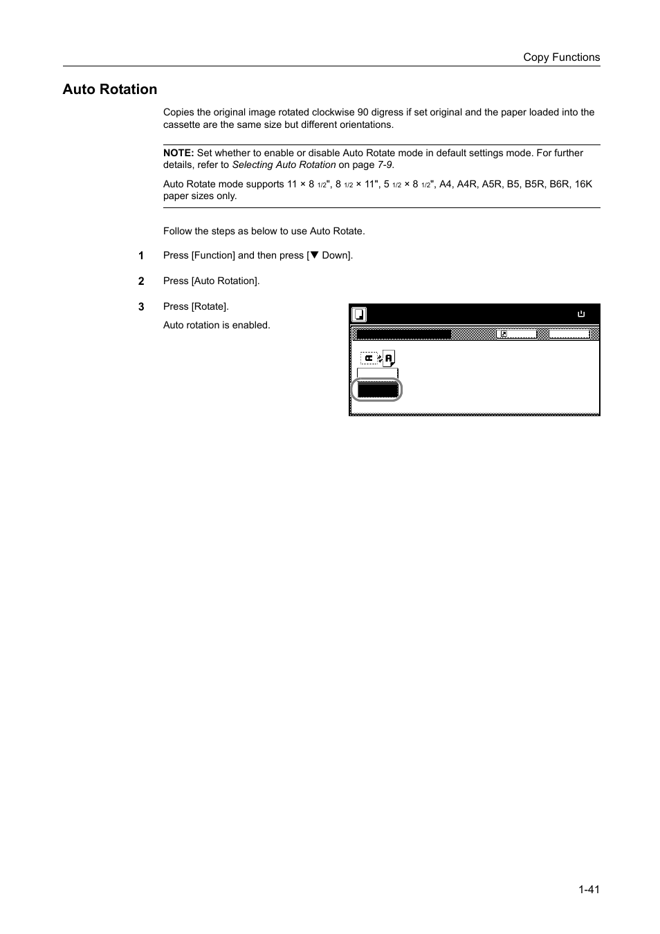 Auto rotation, Auto rotation -41 | TA Triumph-Adler DCC 2520 User Manual | Page 57 / 378