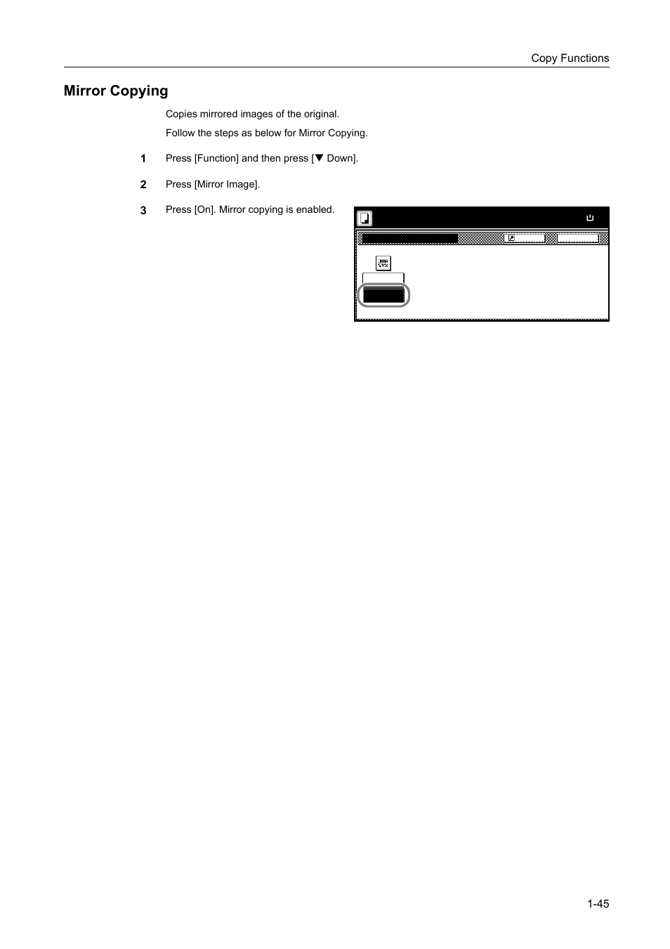 Mirror copying, Mirror copying -45 | TA Triumph-Adler DCC 2520 User Manual | Page 61 / 378