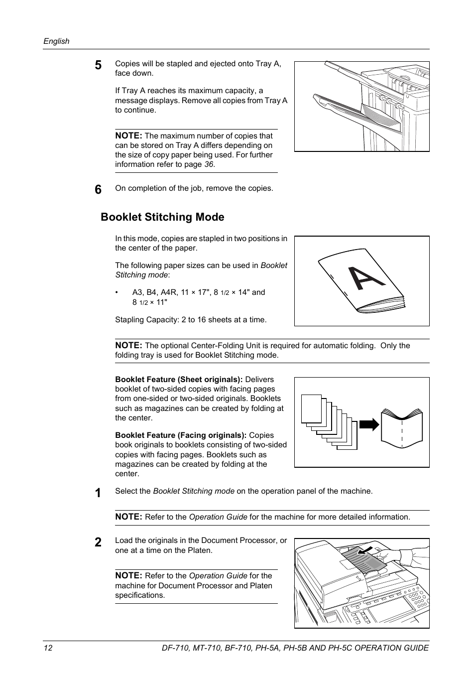 Booklet stitching mode | TA Triumph-Adler DCC 2520 User Manual | Page 14 / 41