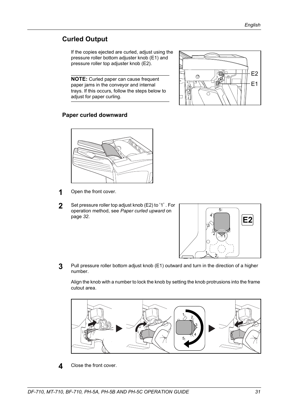 E1 e2, Curled output | TA Triumph-Adler DCC 2520 User Manual | Page 33 / 41
