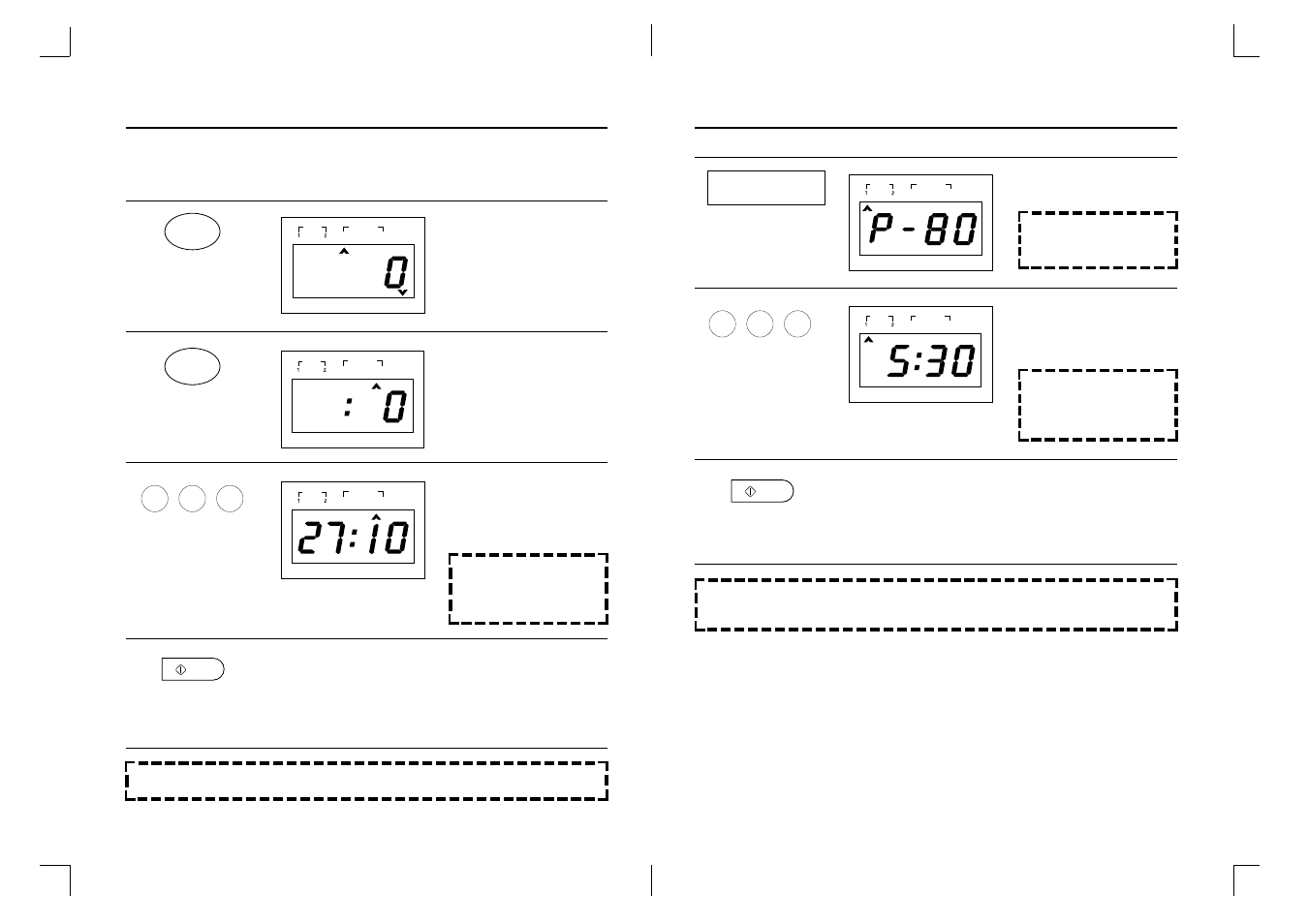 Time defrosting, Cooking in one stage | Daewoo KOR-810P User Manual | Page 6 / 11