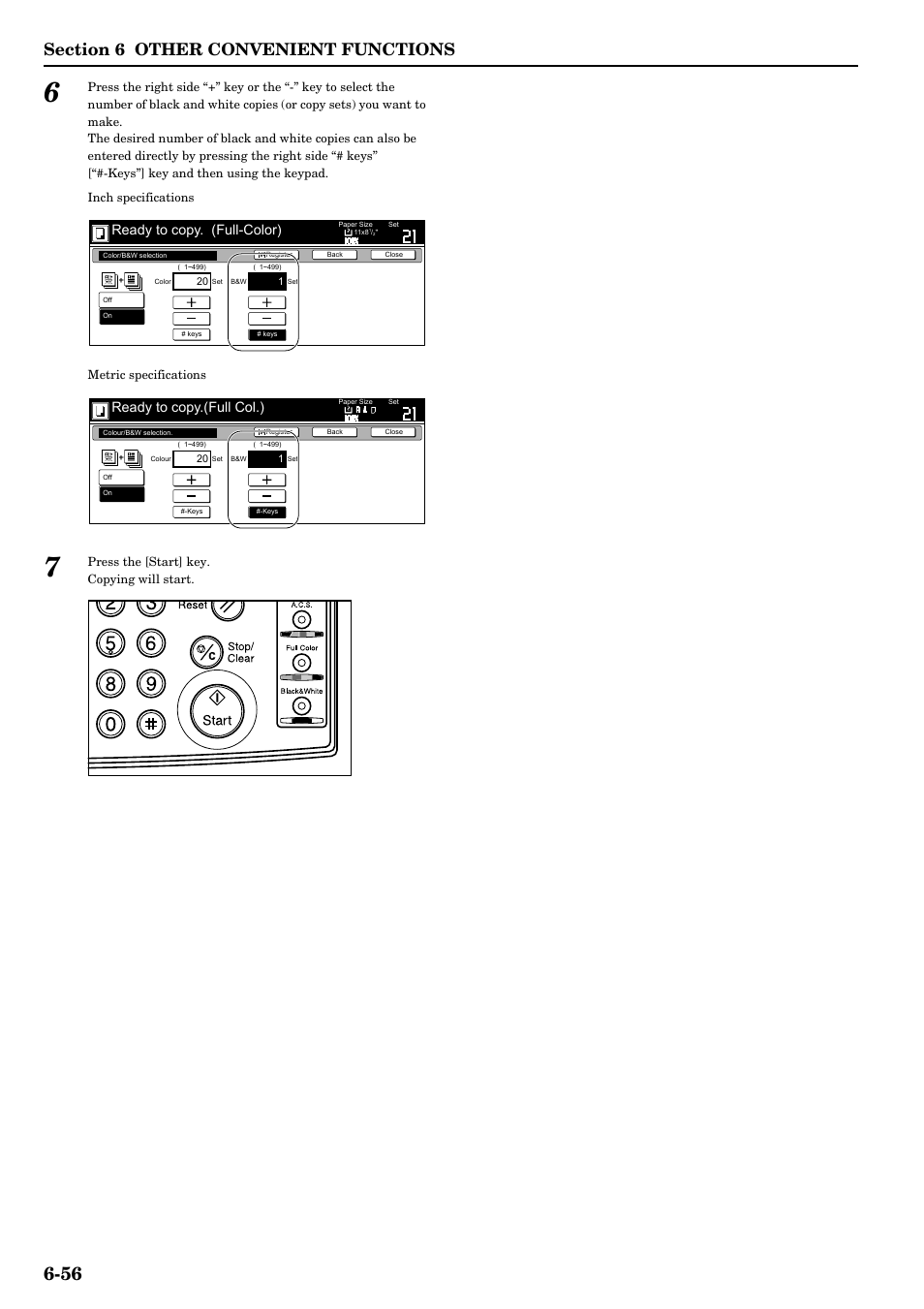 Ready to copy. (full-color), Ready to copy.(full col.) | TA Triumph-Adler DCC 2526 User Manual | Page 104 / 311