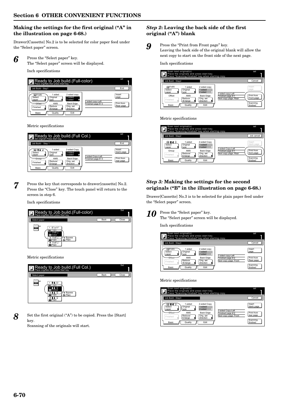 Ready to job build.(full-color), Ready to job build.(full col.) | TA Triumph-Adler DCC 2526 User Manual | Page 118 / 311