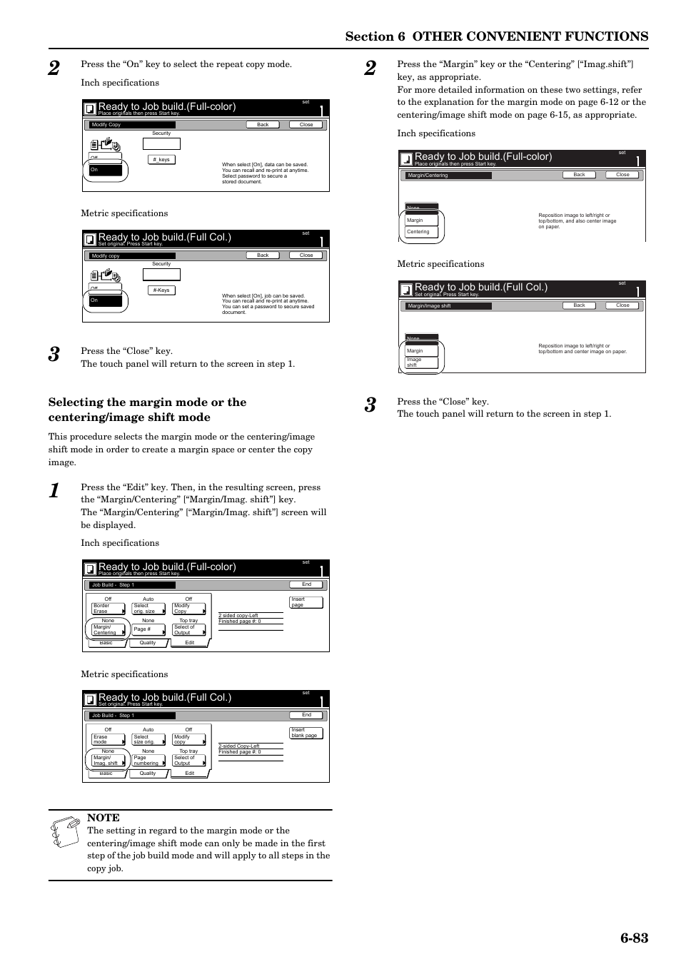 Ready to job build.(full-color), Ready to job build.(full col.) | TA Triumph-Adler DCC 2526 User Manual | Page 131 / 311