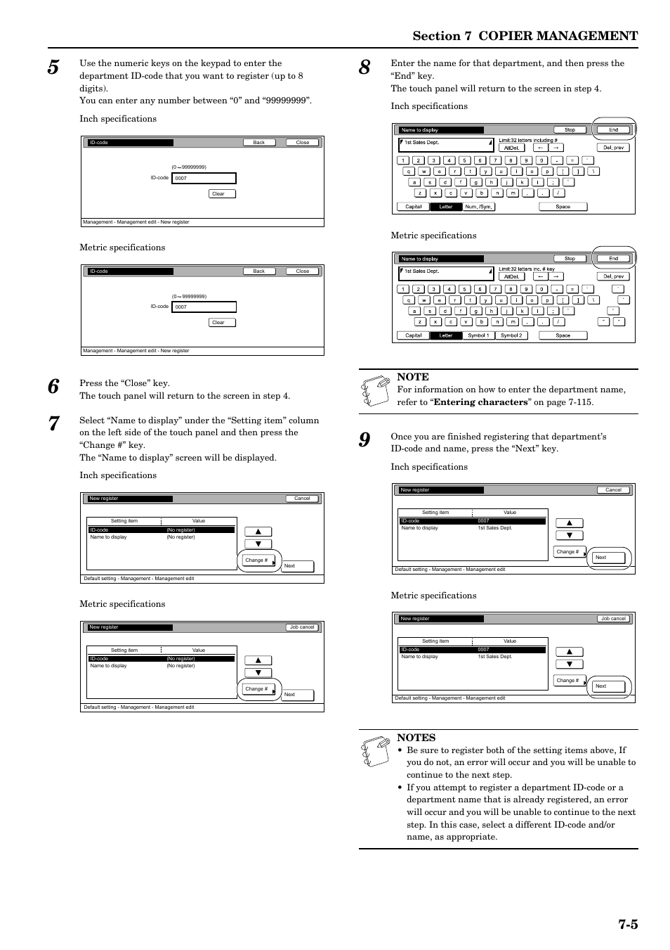 TA Triumph-Adler DCC 2526 User Manual | Page 141 / 311