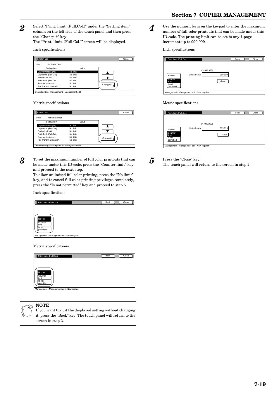 TA Triumph-Adler DCC 2526 User Manual | Page 155 / 311