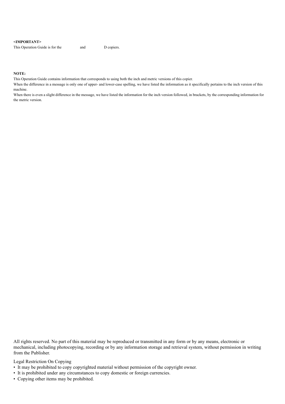 TA Triumph-Adler DCC 2526 User Manual | Page 2 / 311